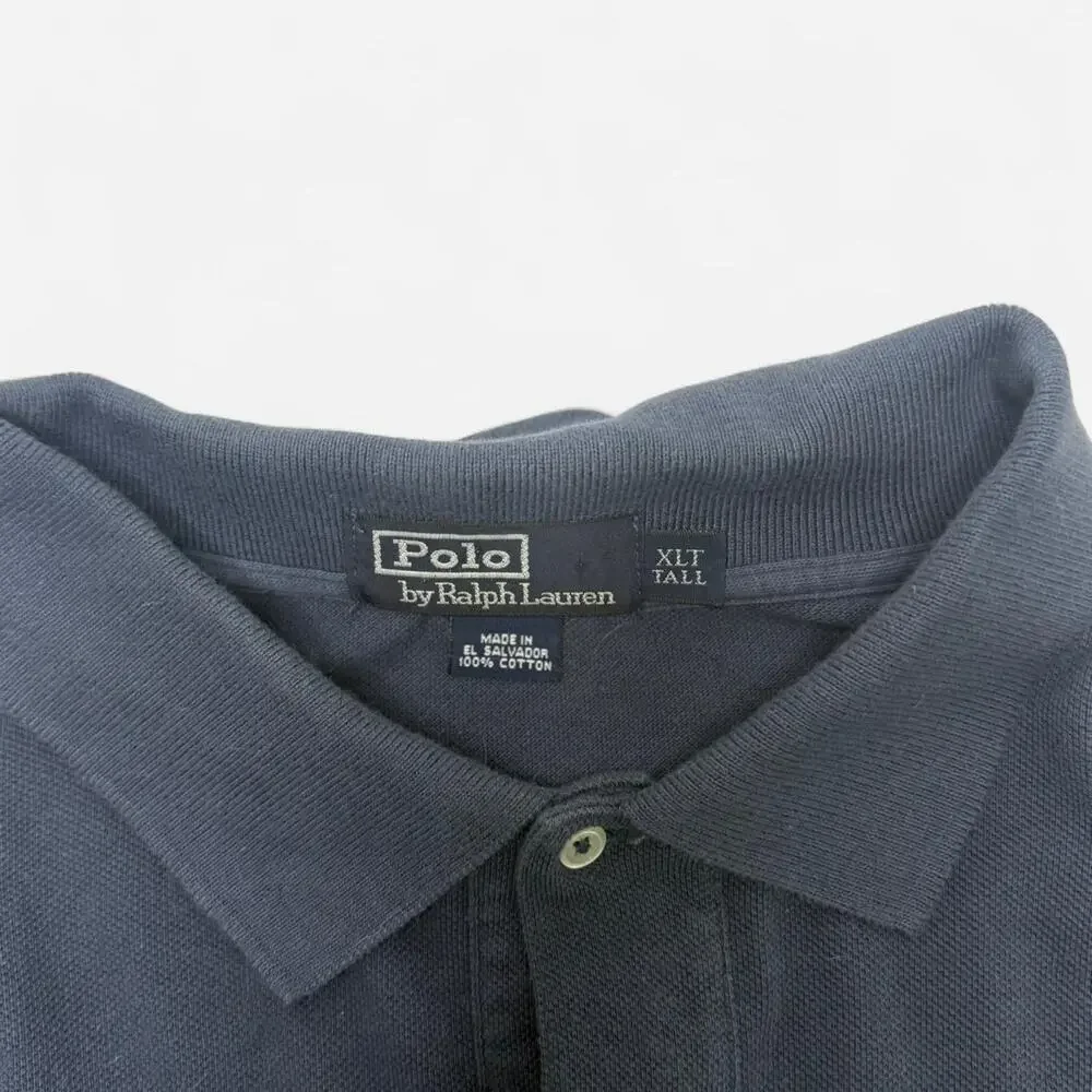 Polo Ralph Lauren Navy Long Sleeve Polo Shirt XLT Tall Classic
